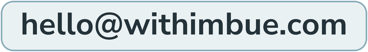 Imbue's contact email address (shown as an image to reduce spam)